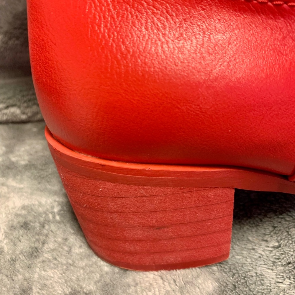 IUV Red Embroidered Western Cowboy Boots - Picture 9 of 10